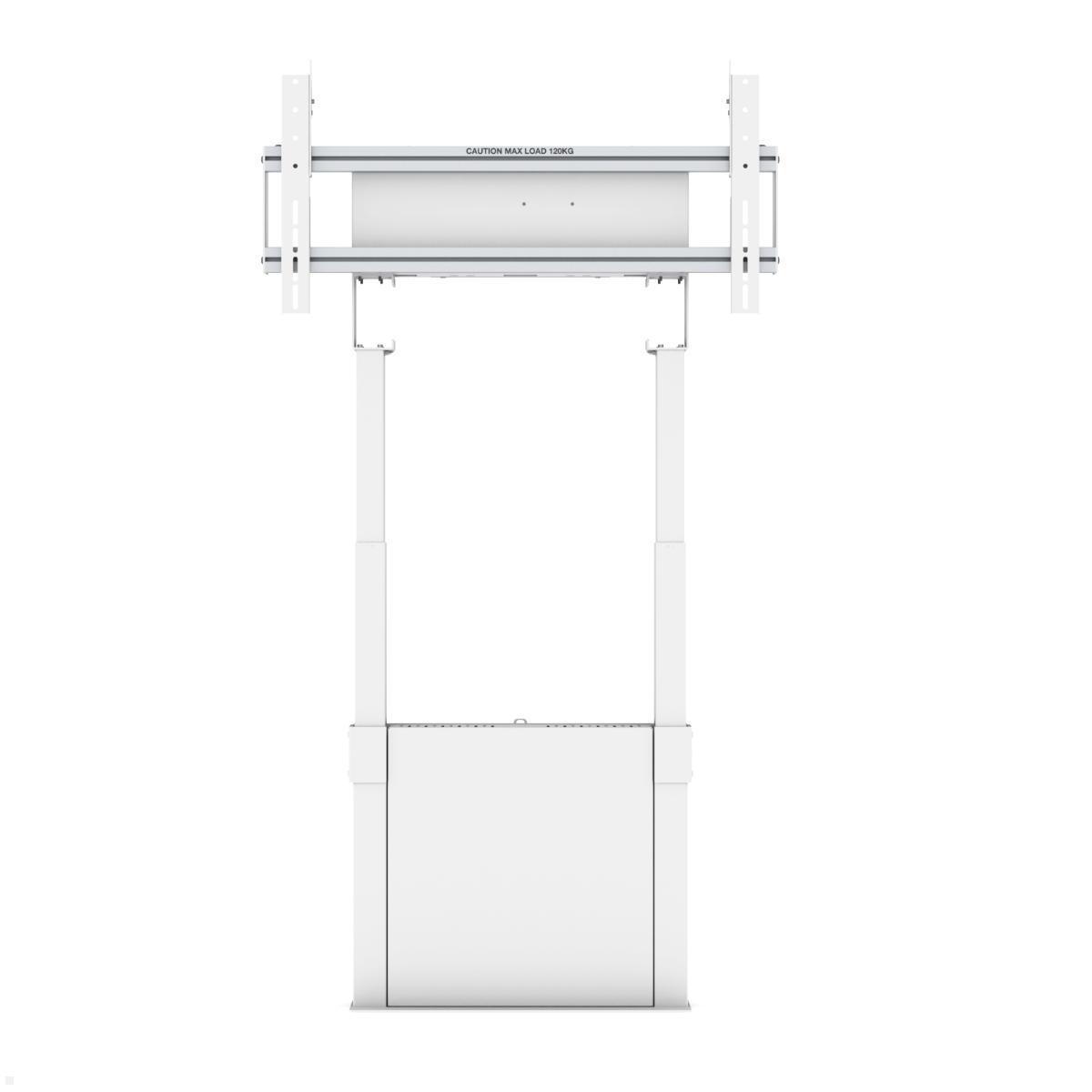 SMS Func Wall/Floor Motorized elektrische Monitor Boden Wandhalterung (FMT091002), weiß höhenverstellbar