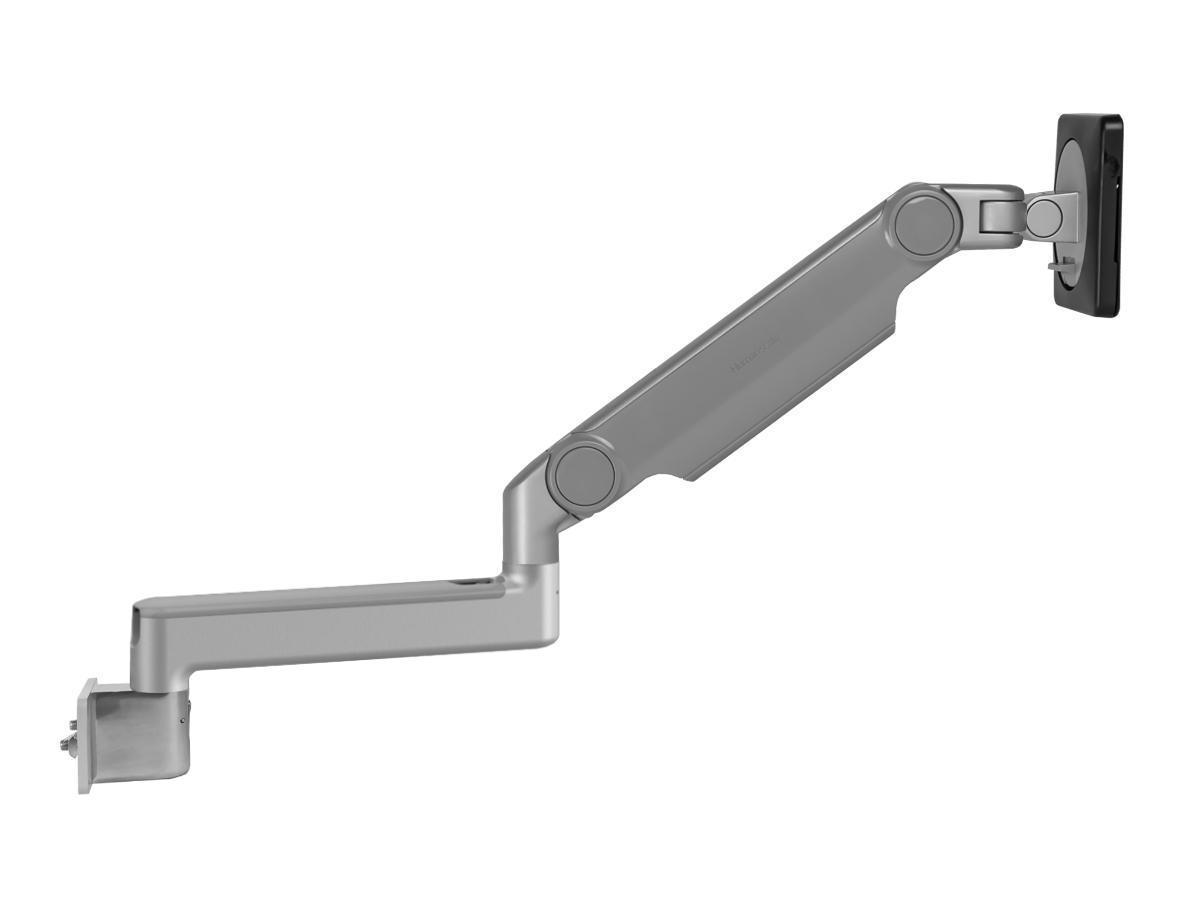 Humanscale M2.1 Monitorhalterung für K+N Reling, silber, Seitenansicht