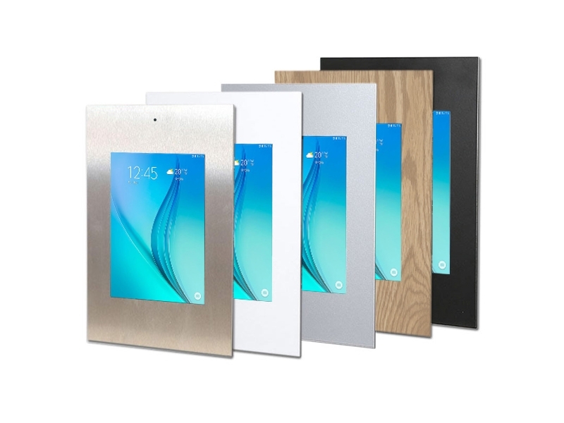 TabLines TWE012S Tablet Wandeinbau für Samsung Tab A 9.7 - DS, silber Standardfarben