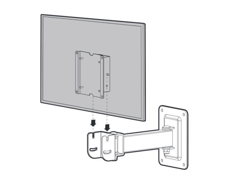 Monitor Wandhalterung Schwenkarm Erard APPLIK 2580 15 - 28 Zoll, leichte Installation