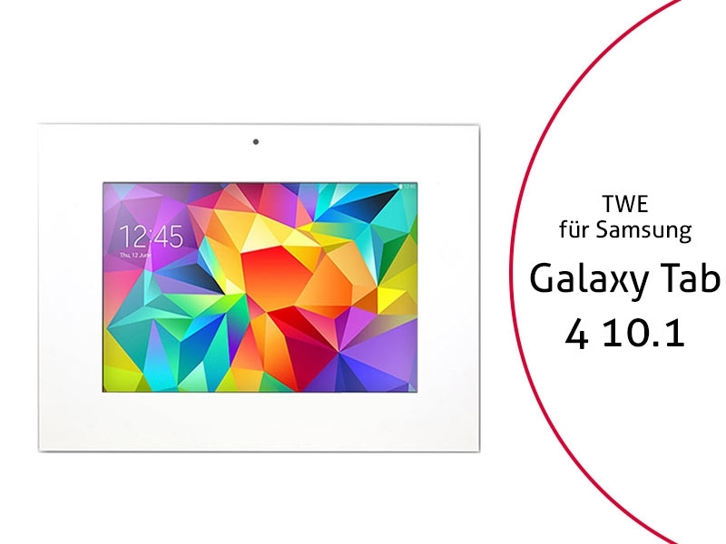 TabLines TWE004W Tablet Wandeinbau für Samsung Tab 4 10.1 DS, weiß