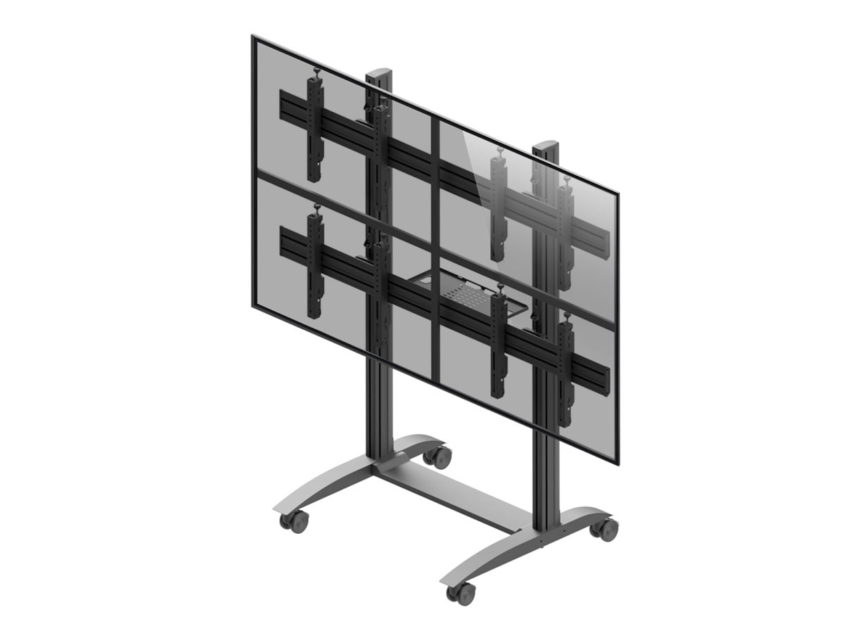 Edbak VWTA2257-L mobile 4-fach Monitor Videowall, 50-57 Zoll