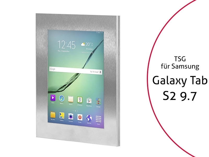 TabLines TSG024E Tablet Schutzgehäuse für Samsung Tab S2 9.7, Edelstahl