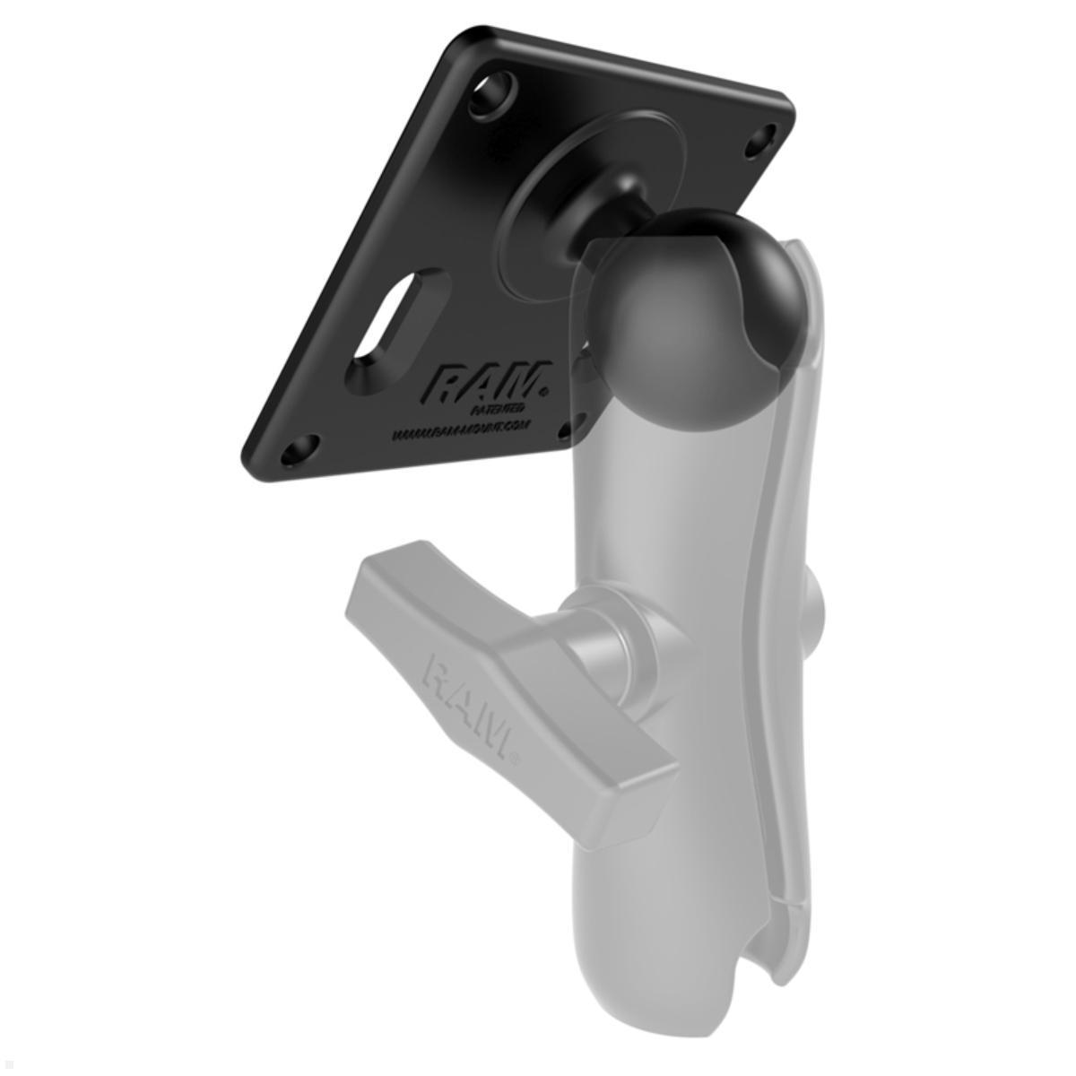 RAM Mounts VESA-Platte 75x75 mm C-Kugel 1,5 Zoll (RAM-2461U), Zubehör nicht enthalten