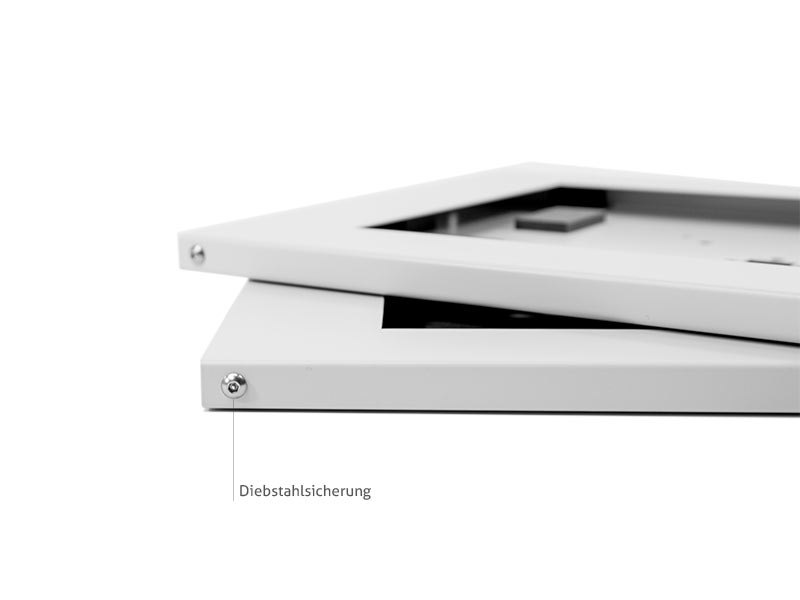 TabLines TSG061S Tablet Schutzgehäuse für Apple iPad Air 10.5 (3. Gen.), silber Diebstahlsicherung