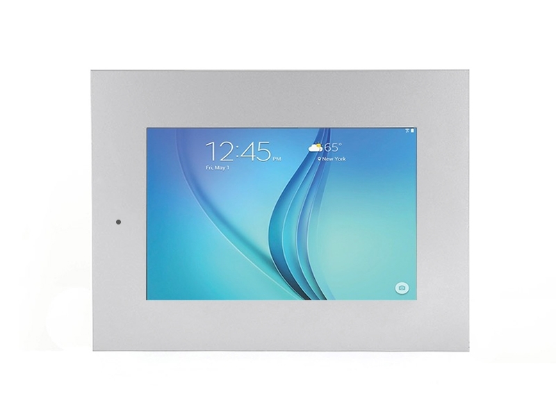 TabLines TWE012S Tablet Wandeinbau für Samsung Tab A 9.7 - DS, silber Querformat