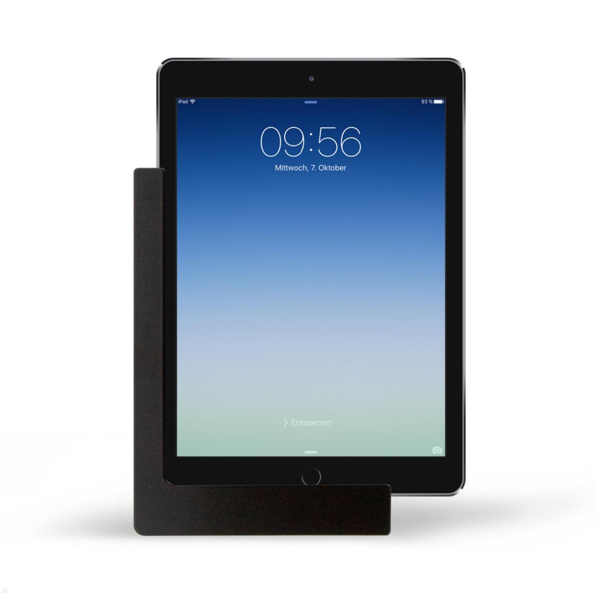 TabLines TWP015B Wandhalterung für Apple iPad Air 3 10.5 (2019), schwarz, Hochformat