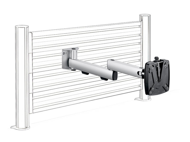 Novus TSS SlatWall Monitor Halter, schwenkbar (964+0119+014) schwenkbar