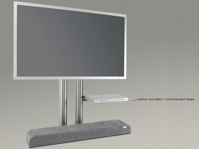 Wissmann TV Design Standfuss twin art Steinsockel