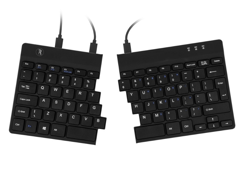 R-Go Split Tastatur QWERTY (UK) RGOSP-UKWIBL, verkabelt