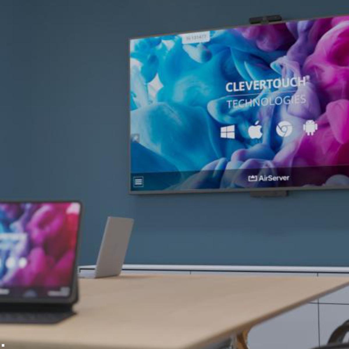 Clevertouch Non Touch CM PRO Digital Signage Display 98 Zoll 4K UHD Anwendung Konferenzraum