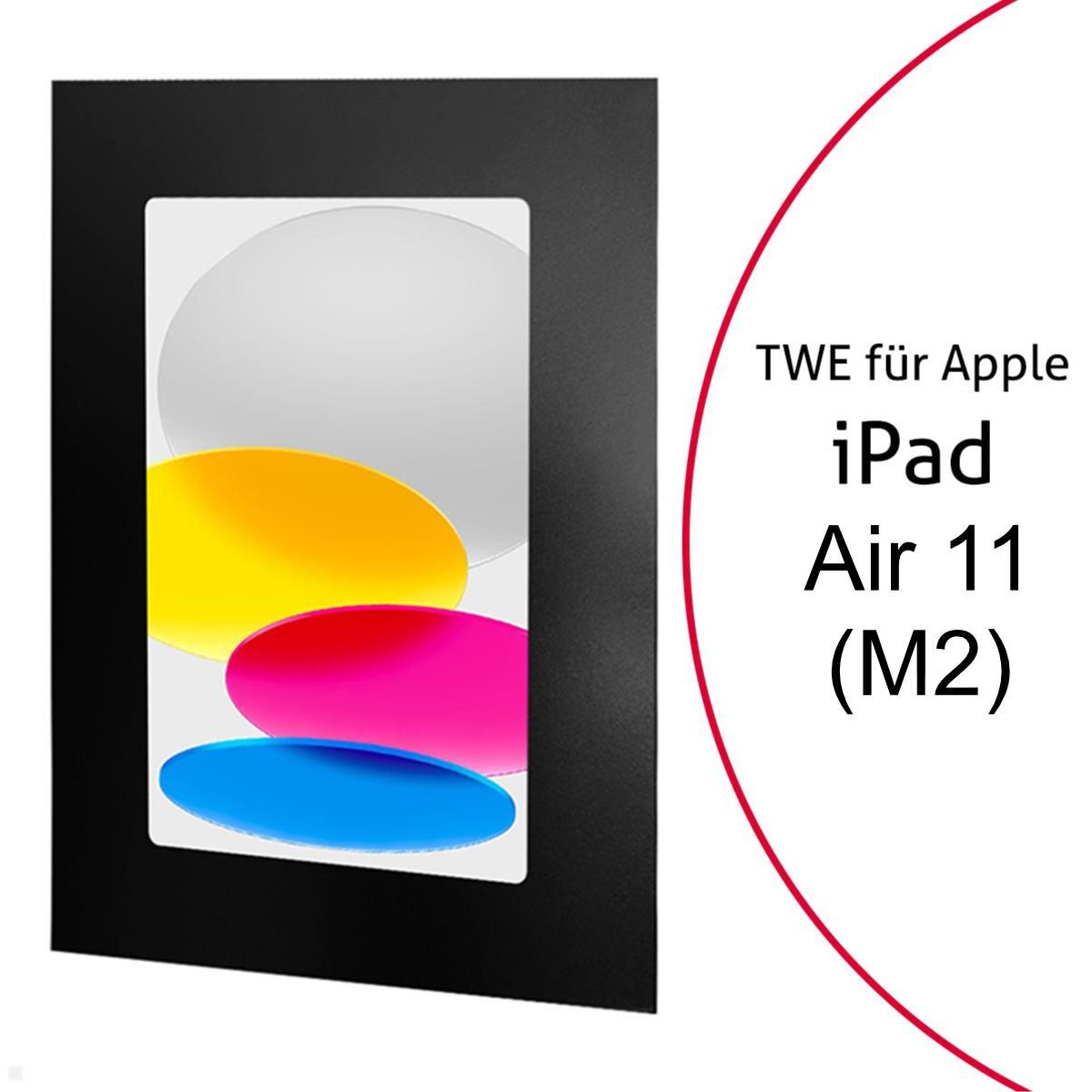 TabLines TWE117B Tablet Wandeinbau für Apple iPad Air 11.0 (M2), schwarz