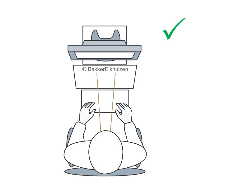 BakkerElkhuizen Q-doc 515 Satin Dokumentenhalter höhenverstellbar ergonomische Haltung