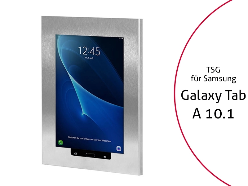 TabLines TSG051E Tablet Schutzgehäuse für Samsung Tab A 10.1, HB, Edelstahl