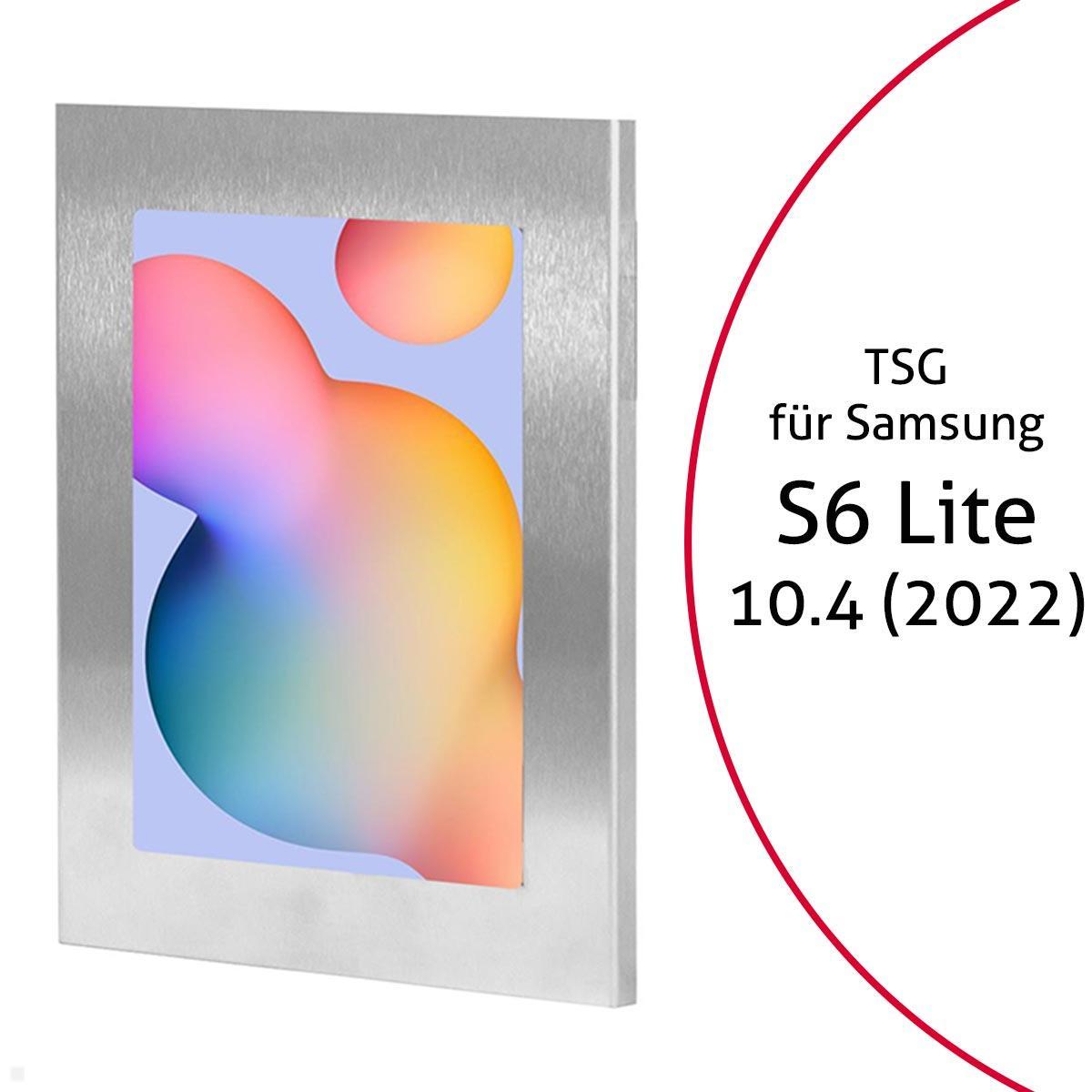 TabLines TSG088E Tablet Schutzgehäuse für Samsung Tab S6 Lite 10.4, Edelstahl