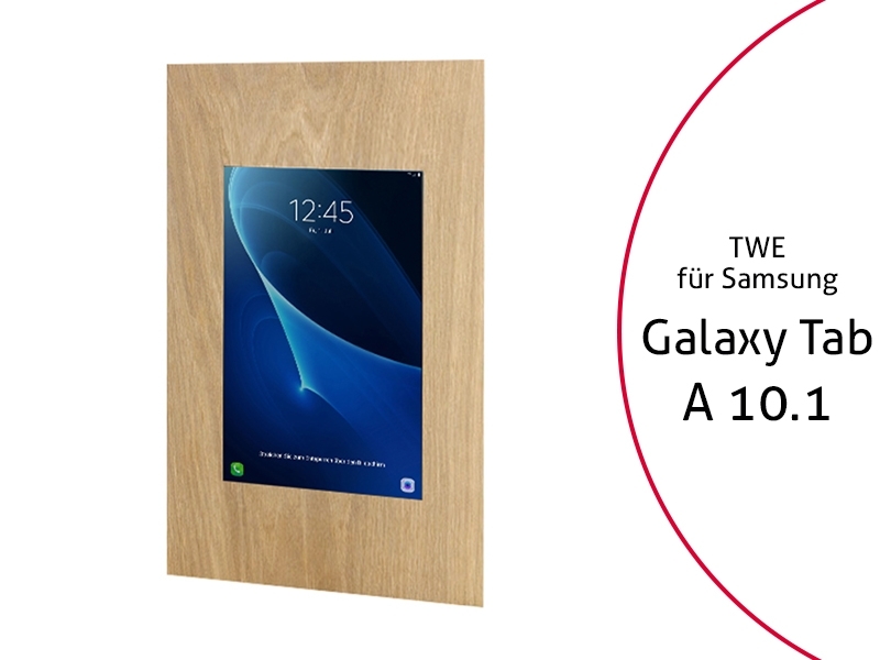 TabLines TWE047O Tablet Wandeinbau Samsung Tab A 10.1 Eiche