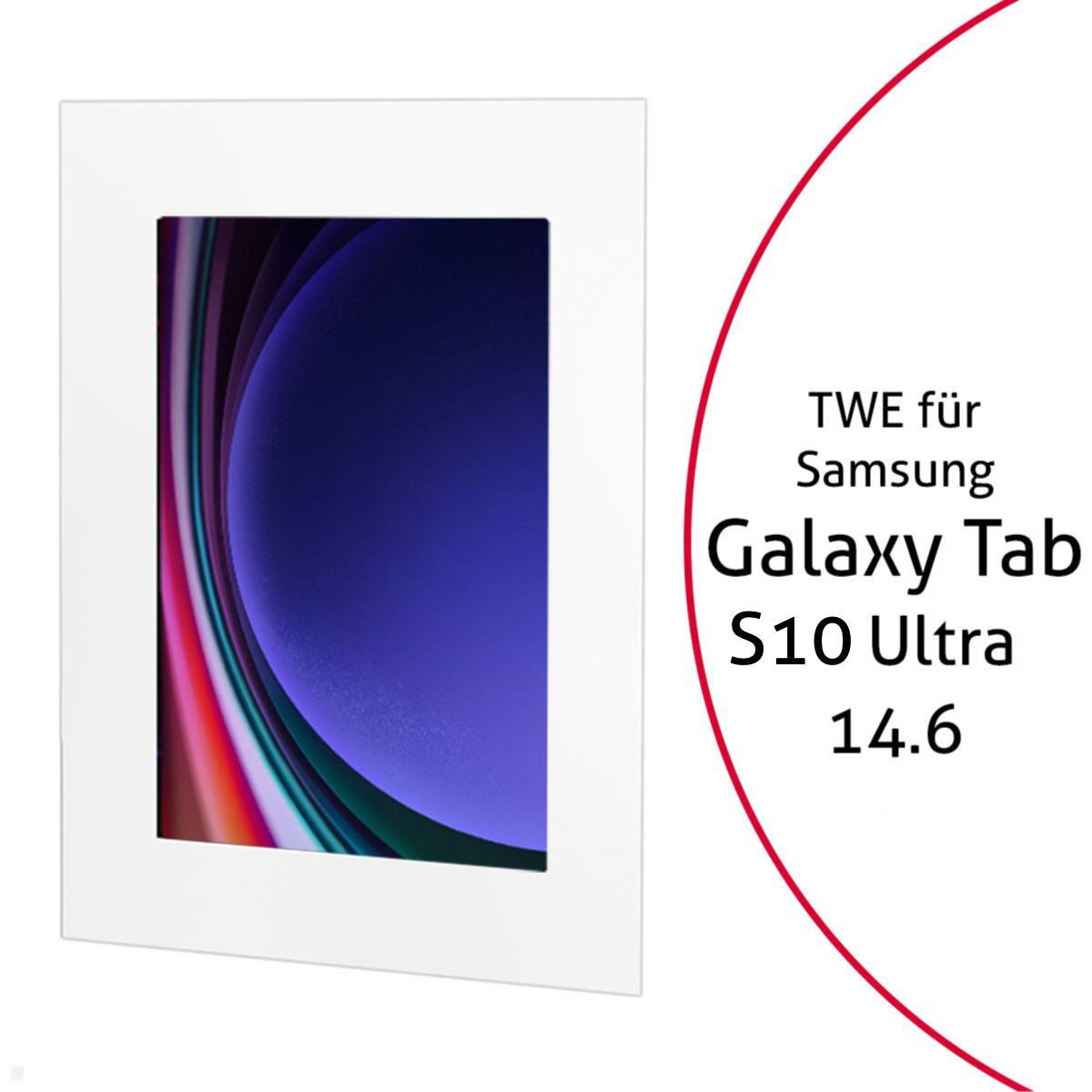 TabLines TWE123W Tablet Wandeinbau für Samsung Tab S10 Ultra 14.6, weiß