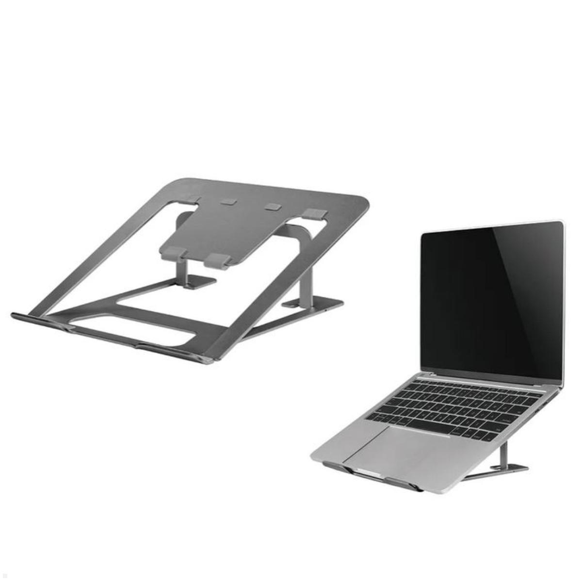 Neomounts NSLS085GREY Laptopständer bis 17 Zoll, höhenverstellbar, grau