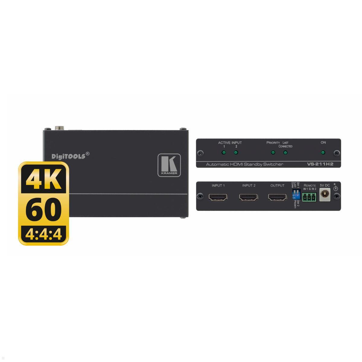 Kramer VS-211H2 2x1 Automatik Standby-Umschalter für HDMI