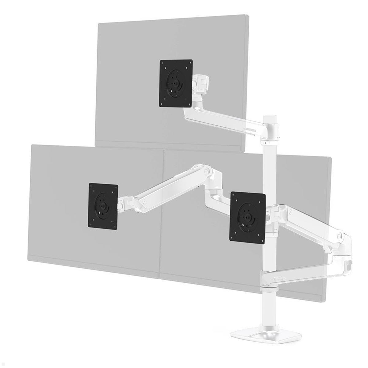 Ergotron LX Monitorhalterung für 3 Monitore 40 Zoll, weiß (45-509-2163), Konfigurationsbeispiel