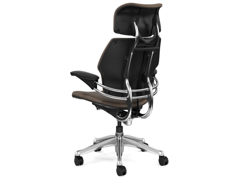 Humanscale Bürostuhl Leder Freedom Headrest F211AQ429N braun back