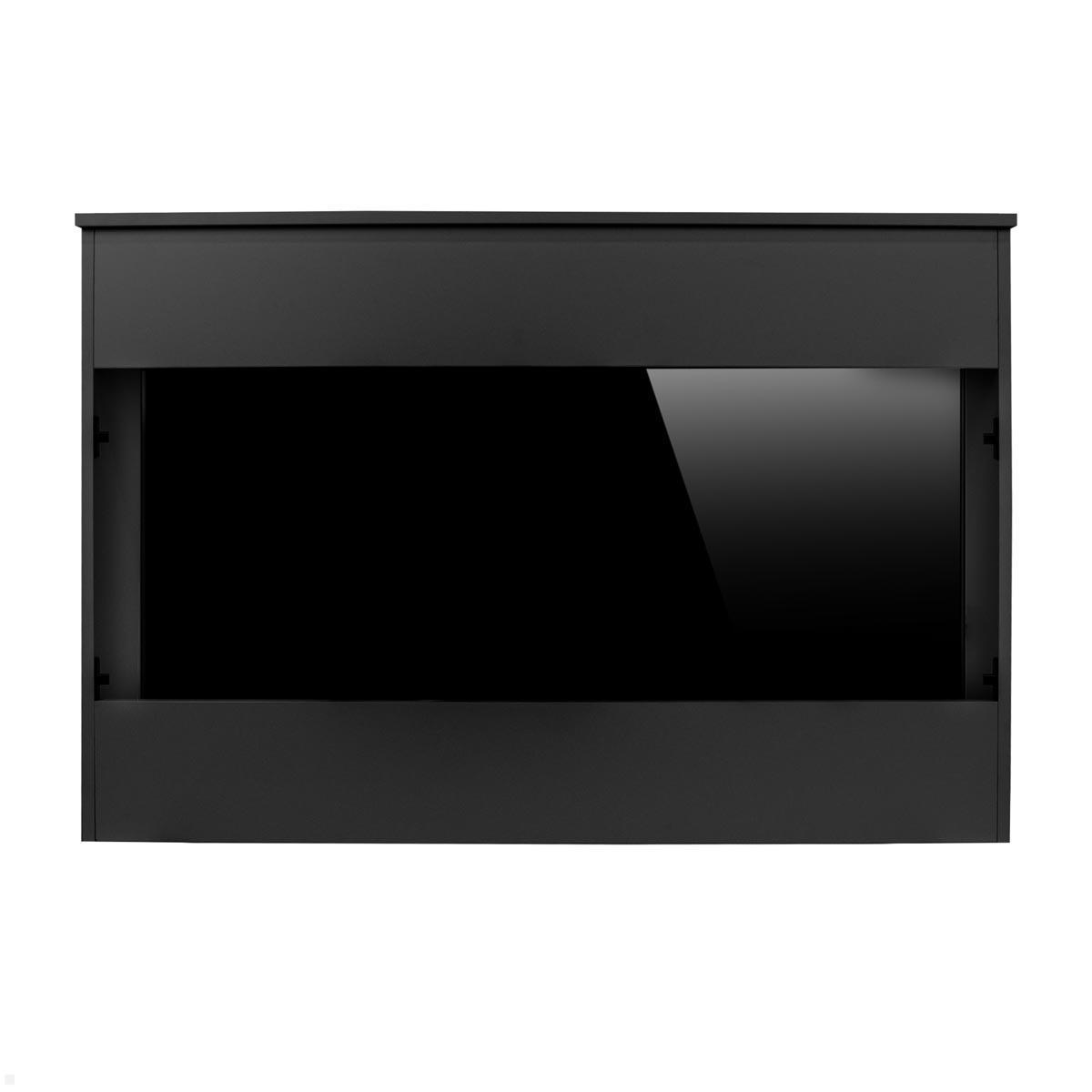 MonLines SideS65B TV Sideboard mit Lift bis 65 Zoll, schwarz abnehmbare Frontplatte