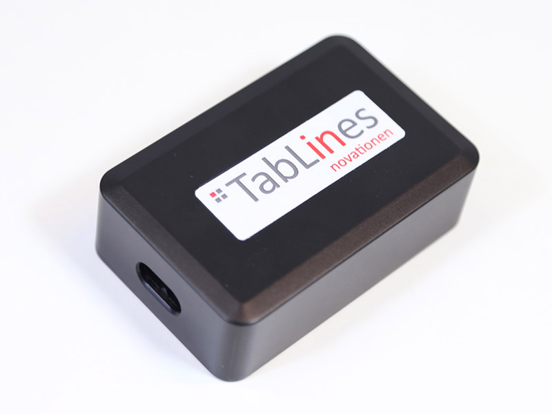 TabLines USB4-C 4-Port USB-Ladegerät mit 1m Euro-Netzkabel, schwarz front