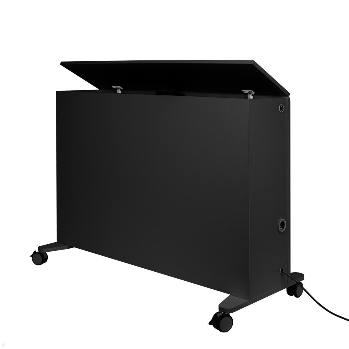 MonLines SIDEB55A mobiles TV Sideboard mit Lift bis 55 Zoll, anthrazit mit Soft-Close Funktion