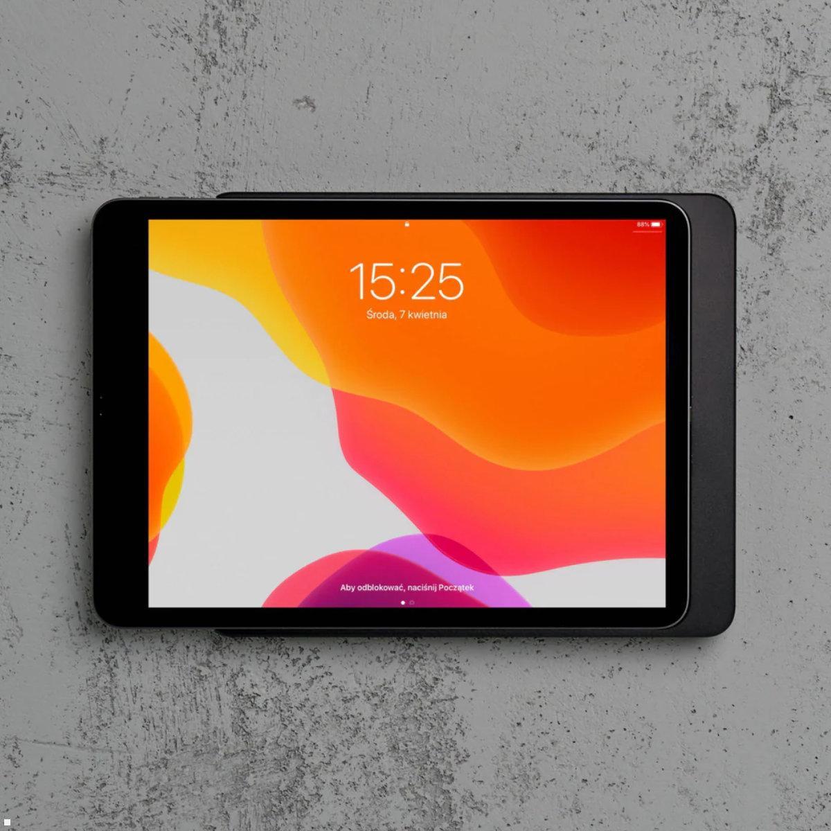 Displine Dame Wall Home Wandhalter für Apple iPad Air / Pro, schwarz eloxiert, Querformat