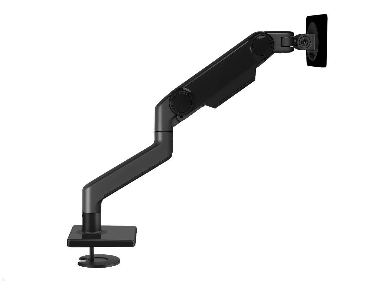 Humanscale M8.1 Monitor Tischhalter Durchschraub, schwarz, Seitenansicht