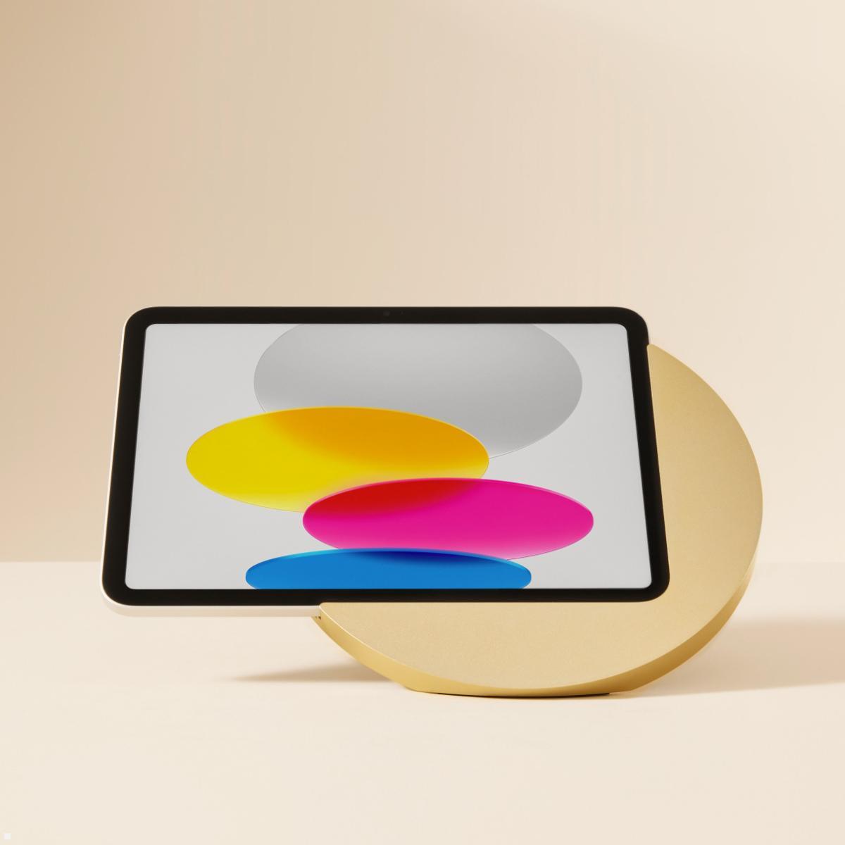 Displine Sunset Stand Apple iPad 10.9 (10.Gen) Tisch-Ständer USB-C, gold eloxiert Ansicht front