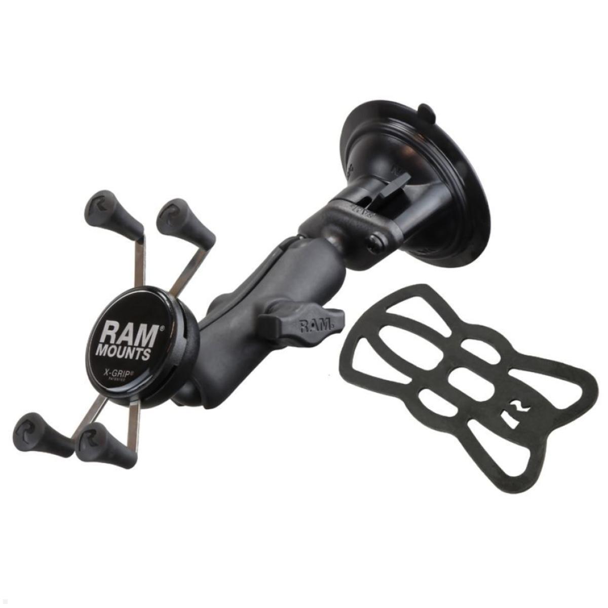 RAM Mounts X-Grip Saugnapf Halter, Verbindungsarm, B-Kugel (RAP-B-166-UN7U), schwarz Halter