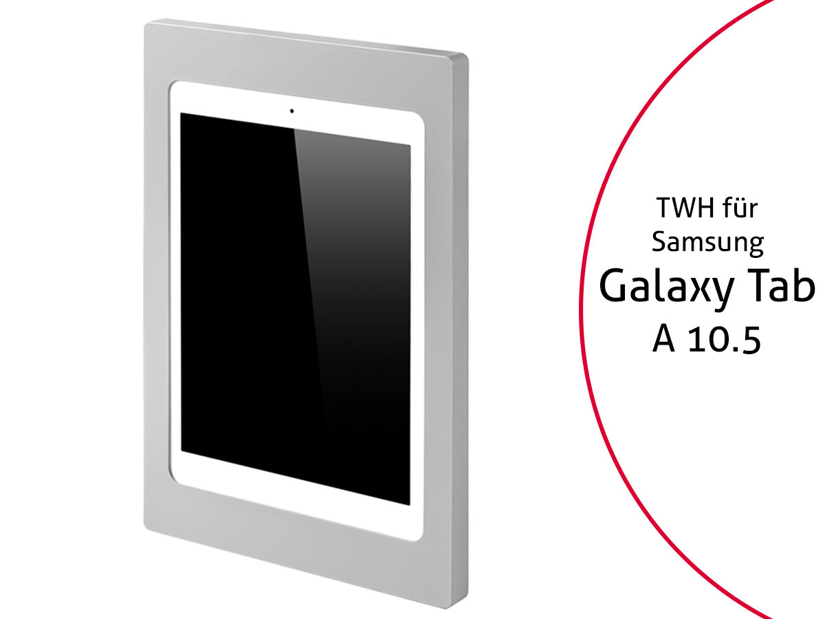 TabLines TWH024S Tablet Wandhalterung für Samsung Galaxy Tab A 10.5, silber