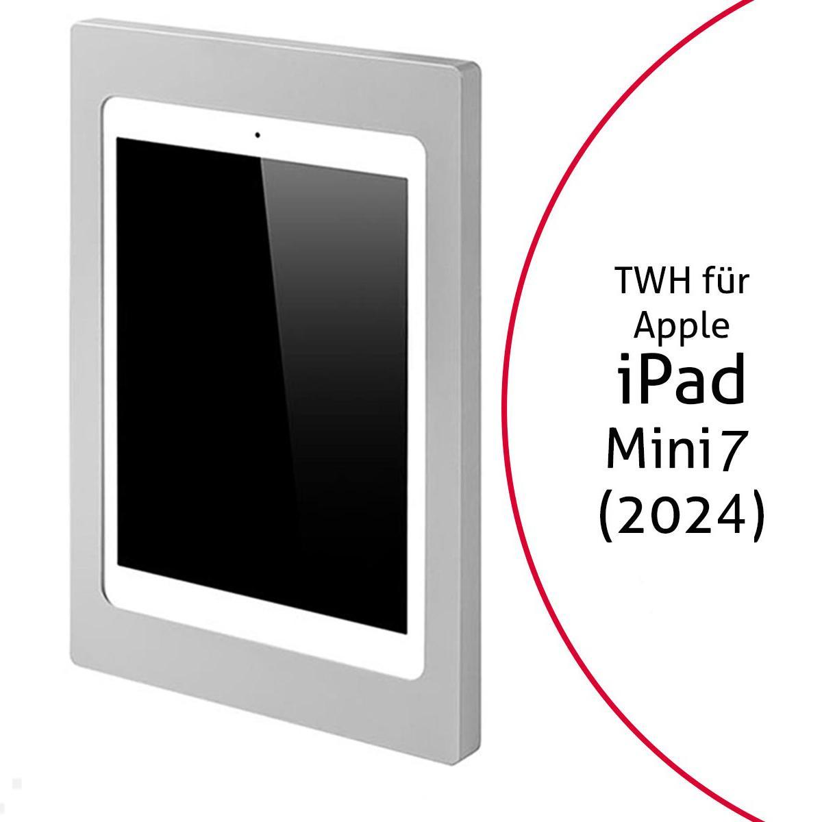 TabLines TWH064S Wandhalterung für iPad Mini 7 (A17 Pro), silber