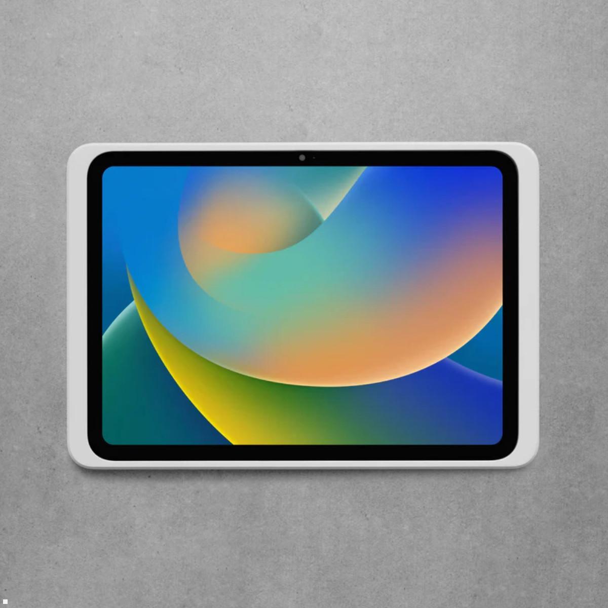 Displine Dame Wall 2.0 Wandhalter Apple iPad 10.9 (10. Gen.) mit USB-C, weiß Ansicht frontal