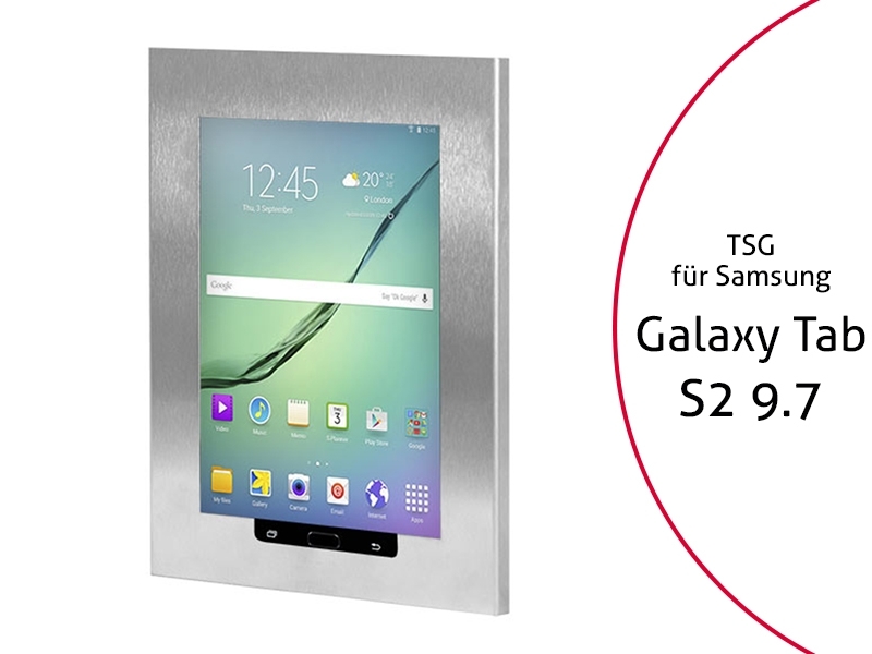 TabLines TSG025E Tablet Schutzgehäuse für Samsung Tab S2 9.7, HB, Edelstahl