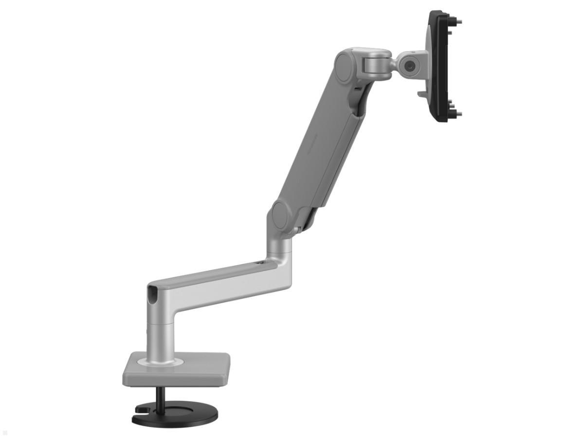 Humanscale M2.1 Monitor Durchtisch Monitorhalterung gerade, silber, Schwenkarm