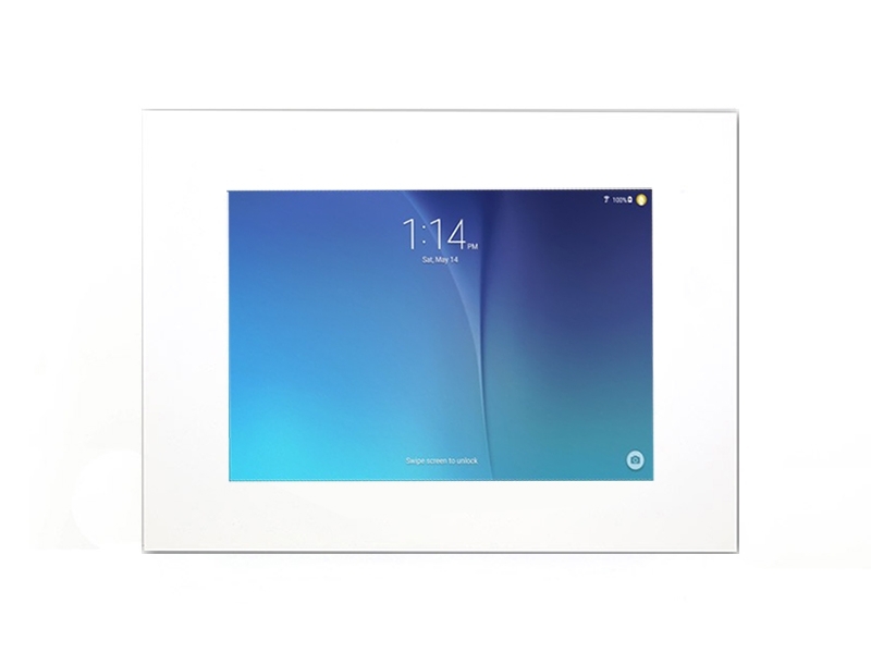 TabLines TWE029W Tablet Wandeinbau für Samsung Tab E 9.6, weiß Querformat (optional)