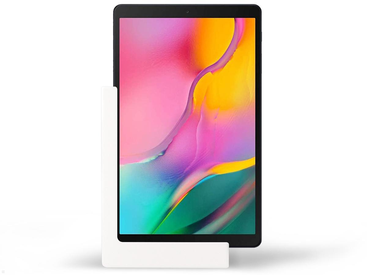 TabLines TWP002W Tablet Wandhalter für Samsung Tab A 10.1 (2019), weiß, Hochkant