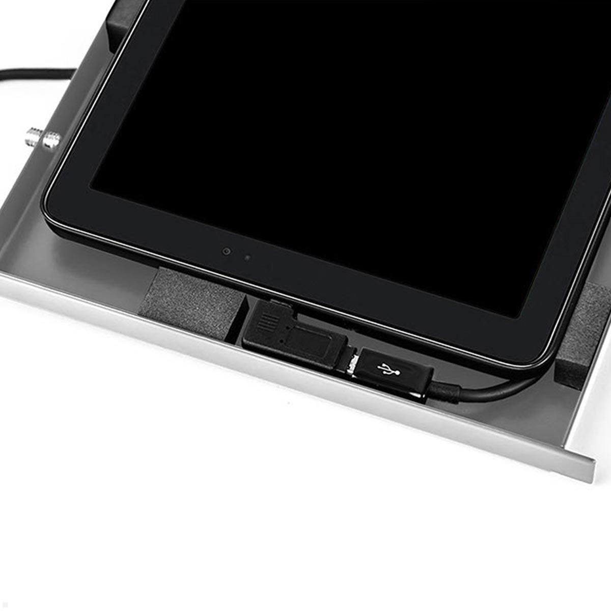 TabLines TSG098B Tablet Schutzgehäuse für Microsoft Surface Pro 9, schwarz kontinuierliches Laden