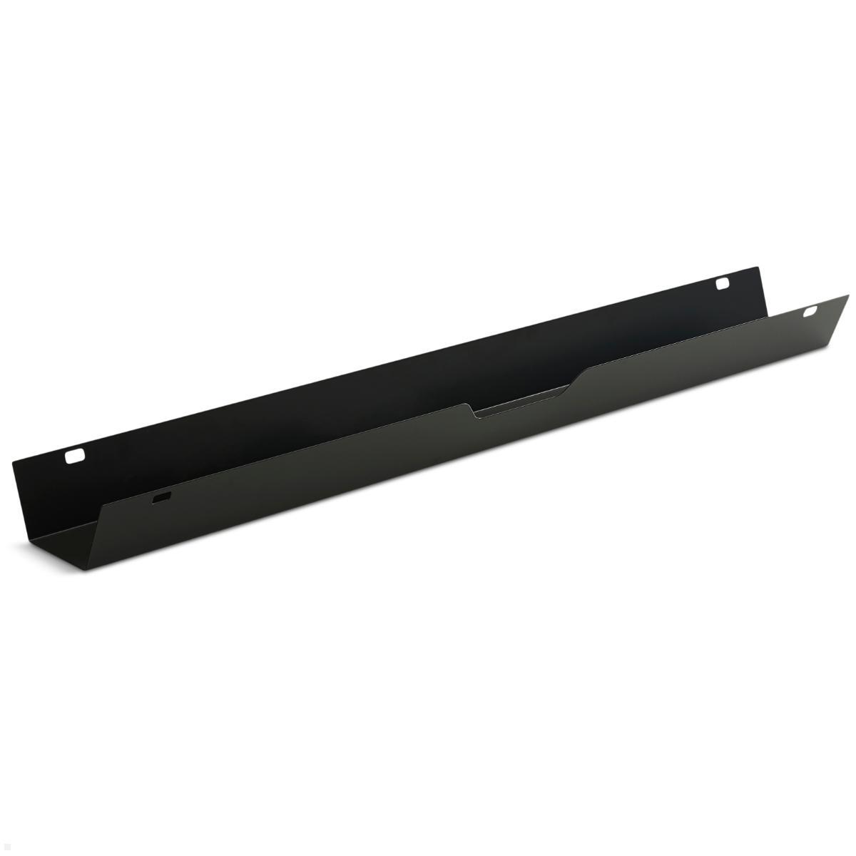 TecLines TKK009B Kabelkanal Schreibtisch aufklappbar 115 cm, schwarz