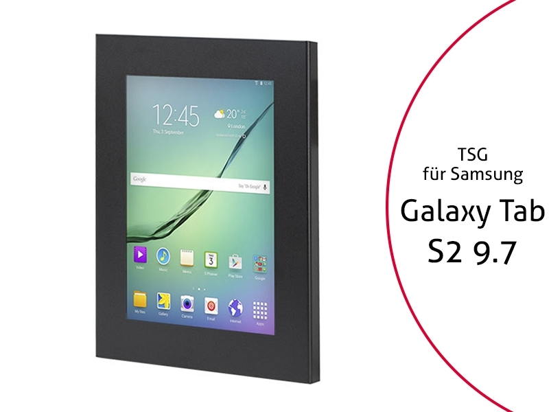 TabLines TSG024B Tablet Schutzgehäuse für Samsung Tab S2 9.7, schwarz