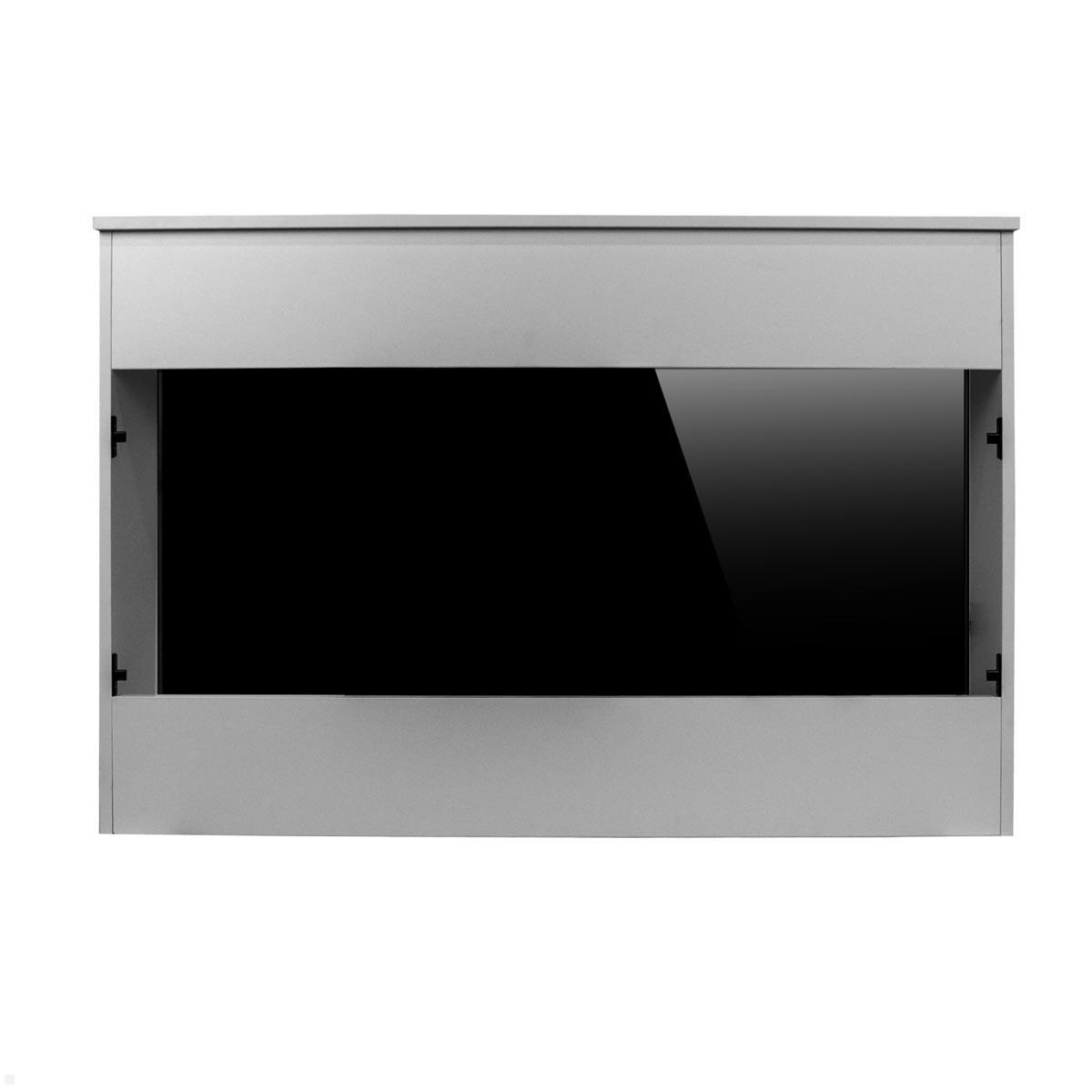 MonLines SideS65G TV Sideboard mit Lift bis 65 Zoll, grau abnehmbare Frontplatte