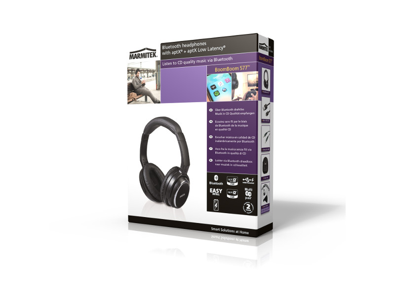 Marmitek Boom Boom 577 Over-Ear Bluetooth Kopfhörer mit aptX Verpackung