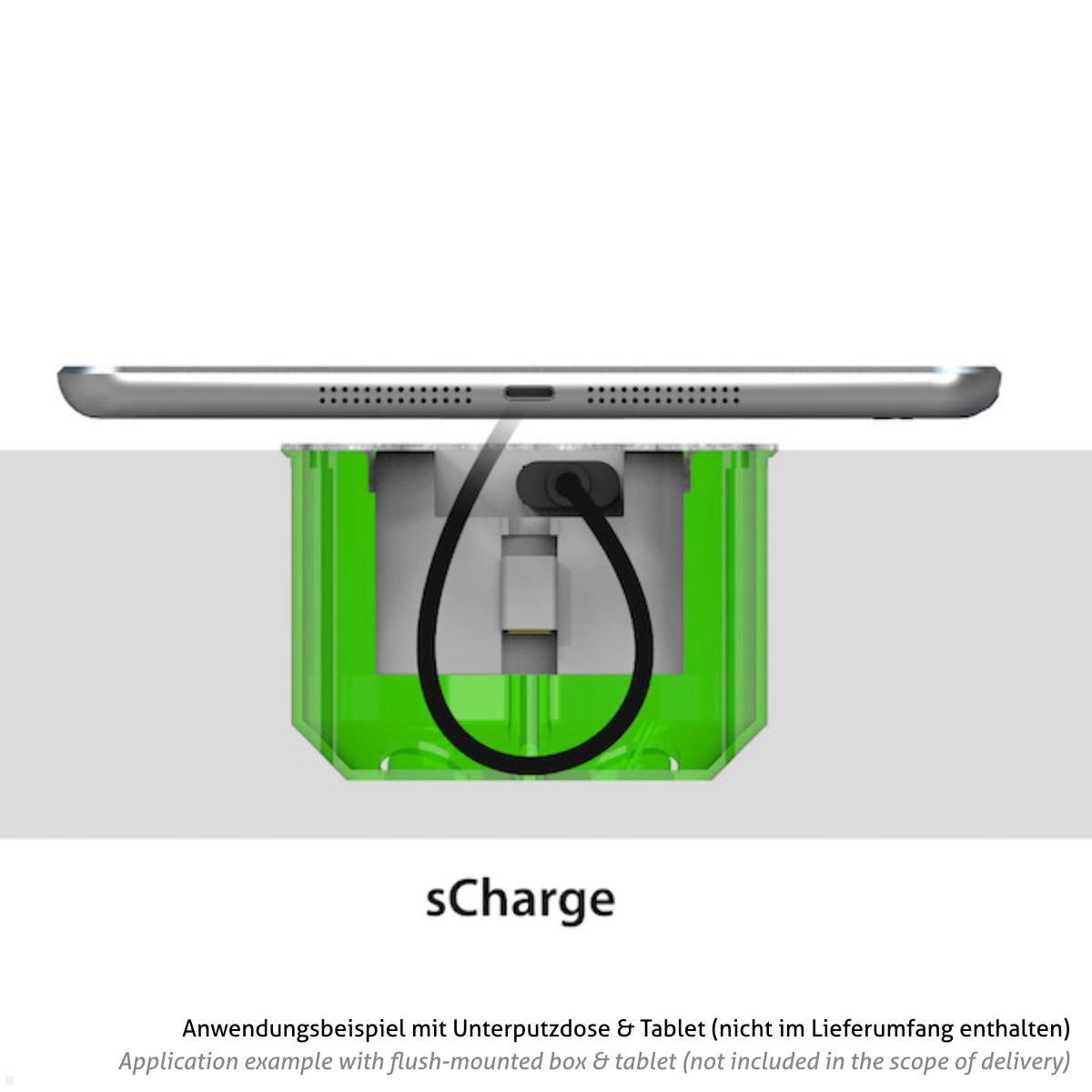 smart things Zubehör sCharge 20W Unterputz Netzteil mit Lightning Anschluss, s48 L Anwendungsbeispiel