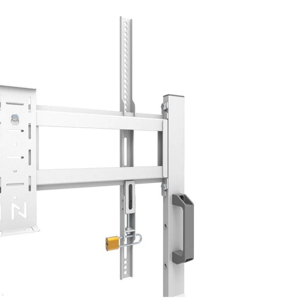 Neomounts FL50-525WH1 mobiler TV Bodenständer von 55 bis 86 Zoll, weiß VESA Aufnahme