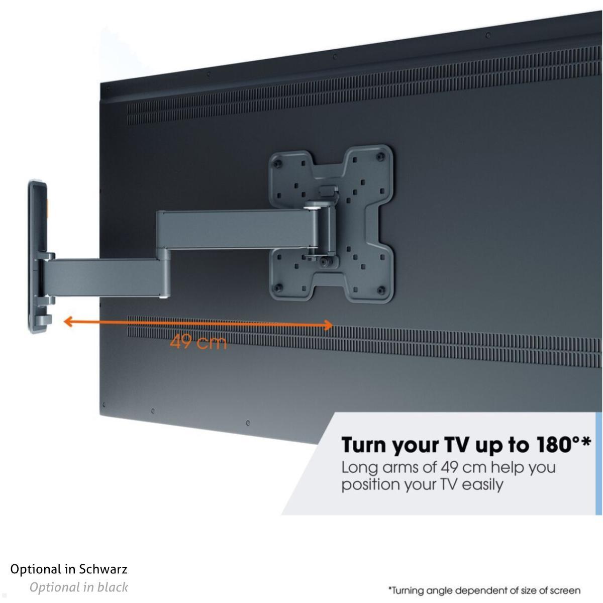 Vogels COMFORT TVM 3245W schwenkbare TV Wandhalterung 19 - 43 Zoll, weiß max. Wandabstand