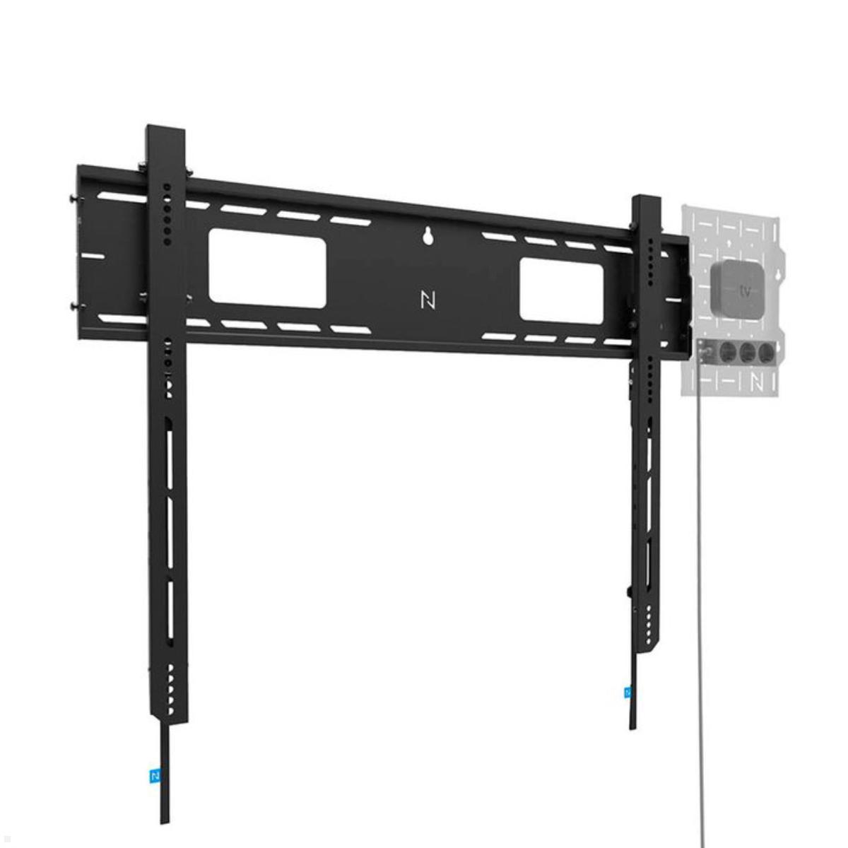 Neomounts Level WL30-750BL18 flacher Schwerlast TV Wandhalter 43 - 98 Zoll, 125 kg, schwarz optional mit Rack