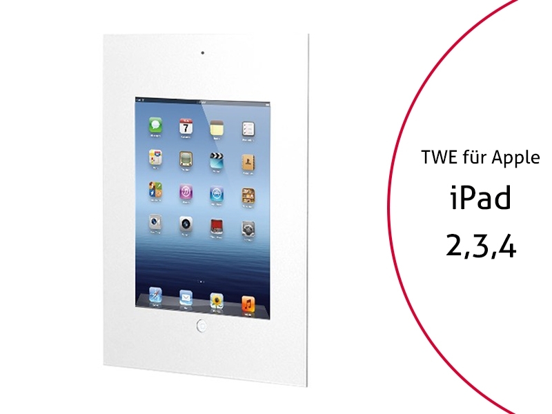 TabLines TWE027W Tablet Wandeinbau Apple iPad 2-3-4, DS, HB