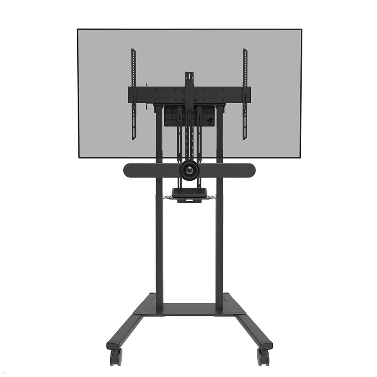 Neomounts AV1-875BL Videobar / Multimedia Halterung, schwarz Sound-/Videobar unter dem TV Gerät